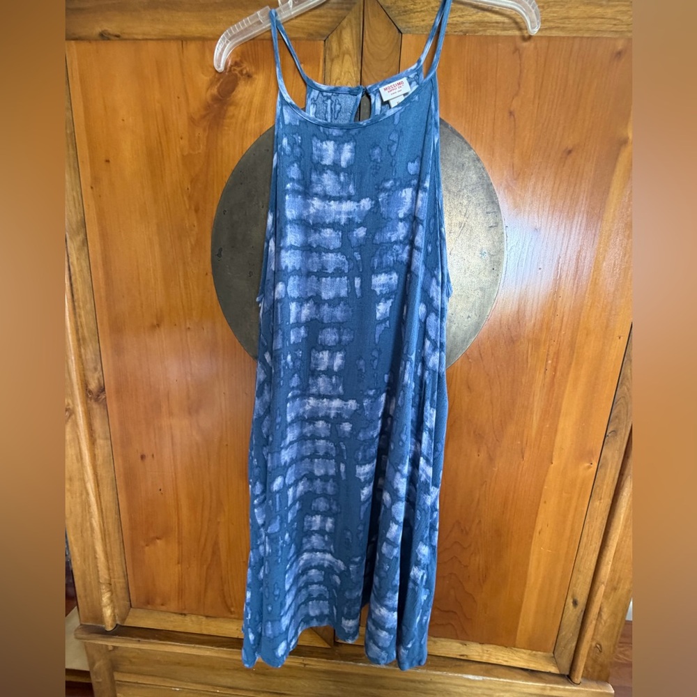 Mossimo Blue Tie-Dye Slip Dress-very nice condition original owner